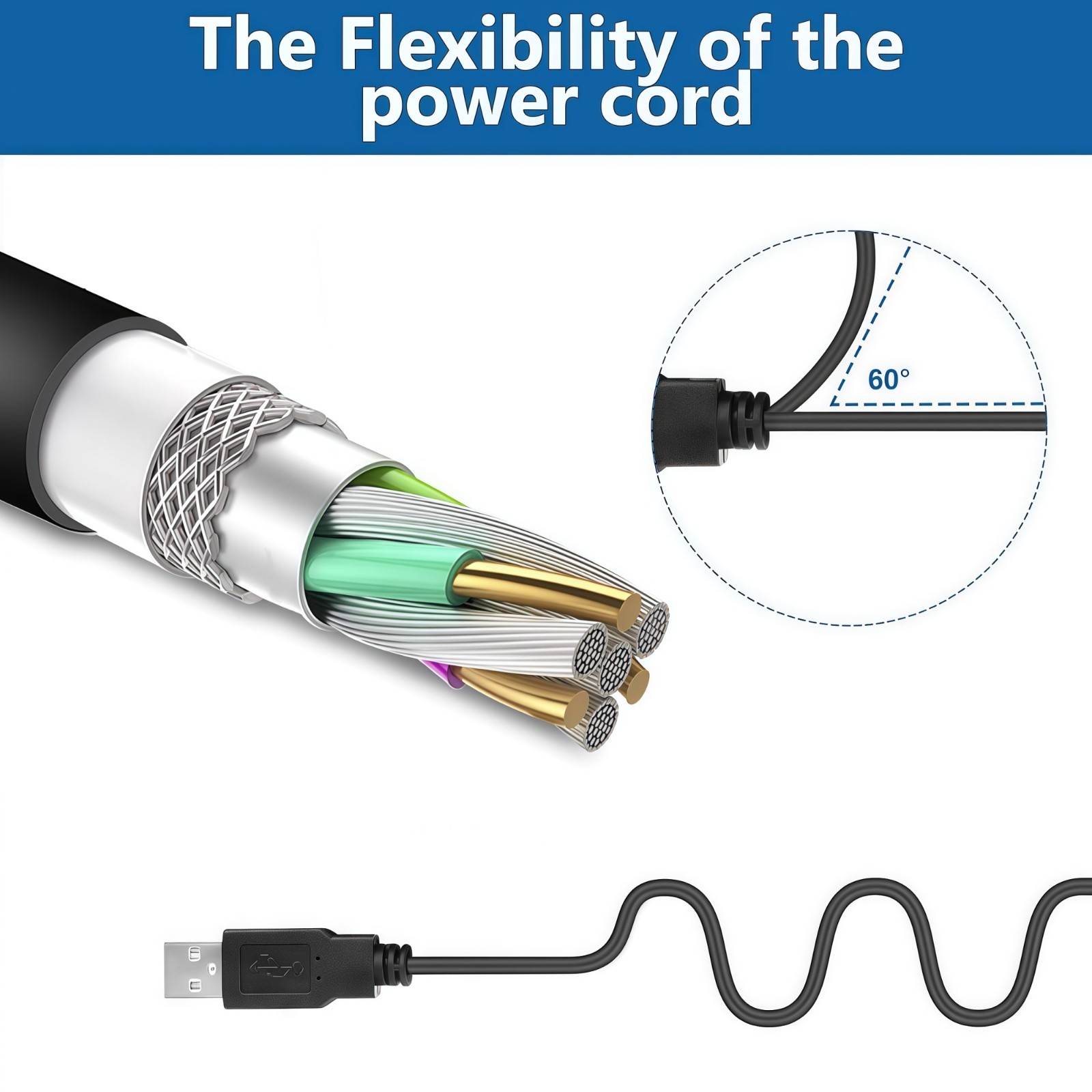 Micro USB Power Data Sync Cord for TRACFONE/Net10 Alcatel TCL LX A502DL
