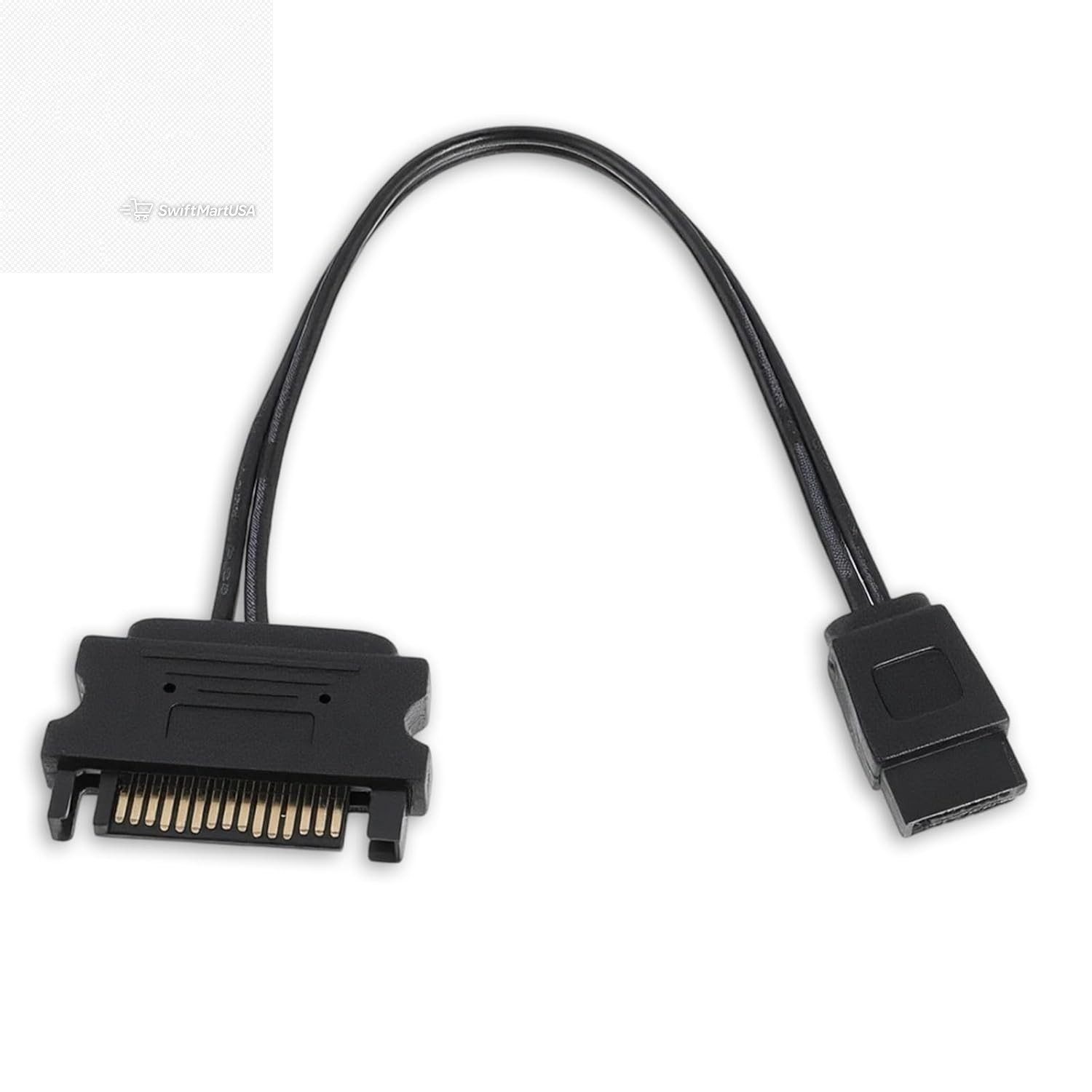SATA 15 Pin Male to 6 Pin Slimline Power Adapter Cable for DVD Optical Drive 7″