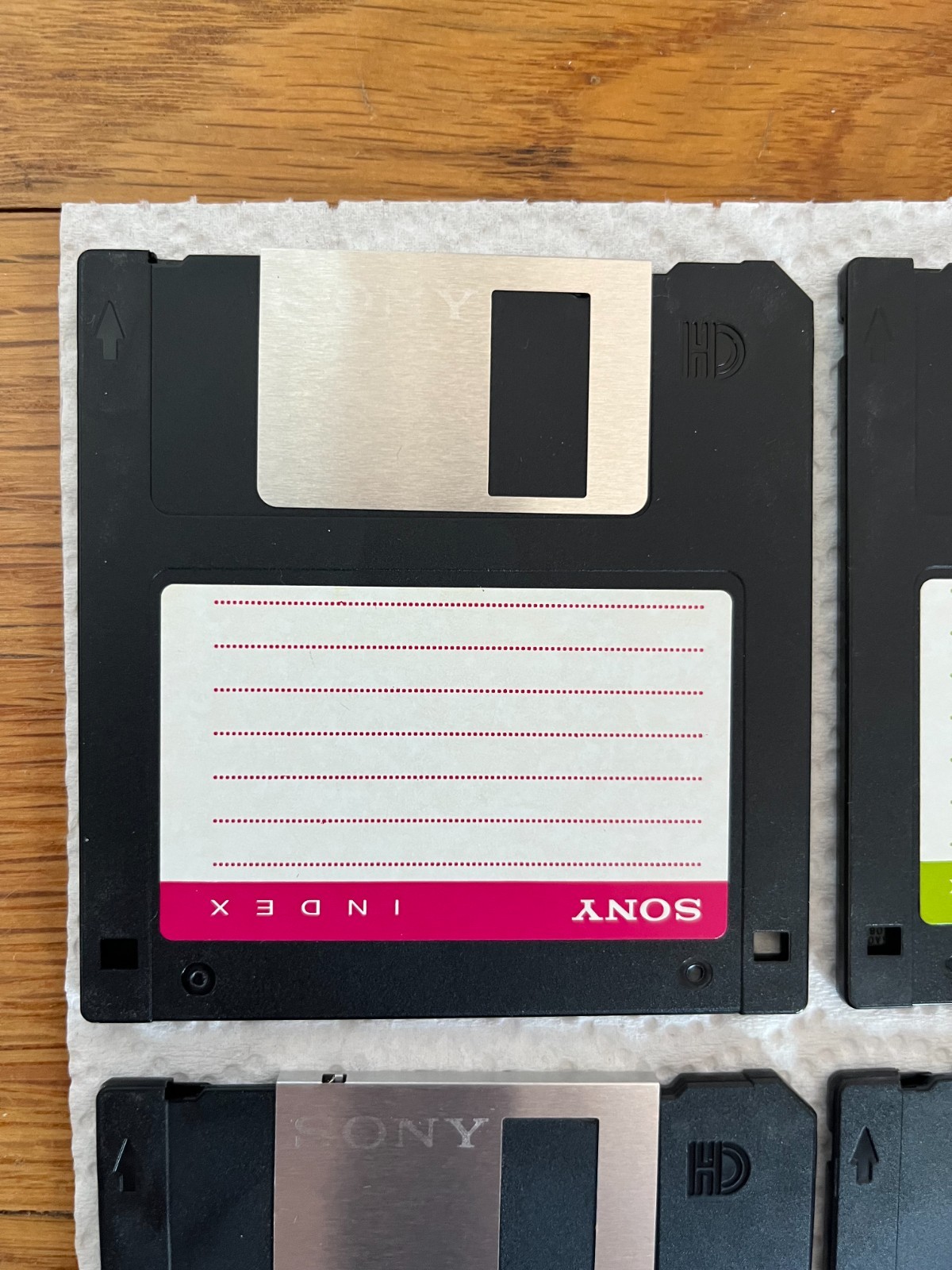 Lot of 6 Vintage Sony Blank (Never Used) Floppy Disks 3.5″
