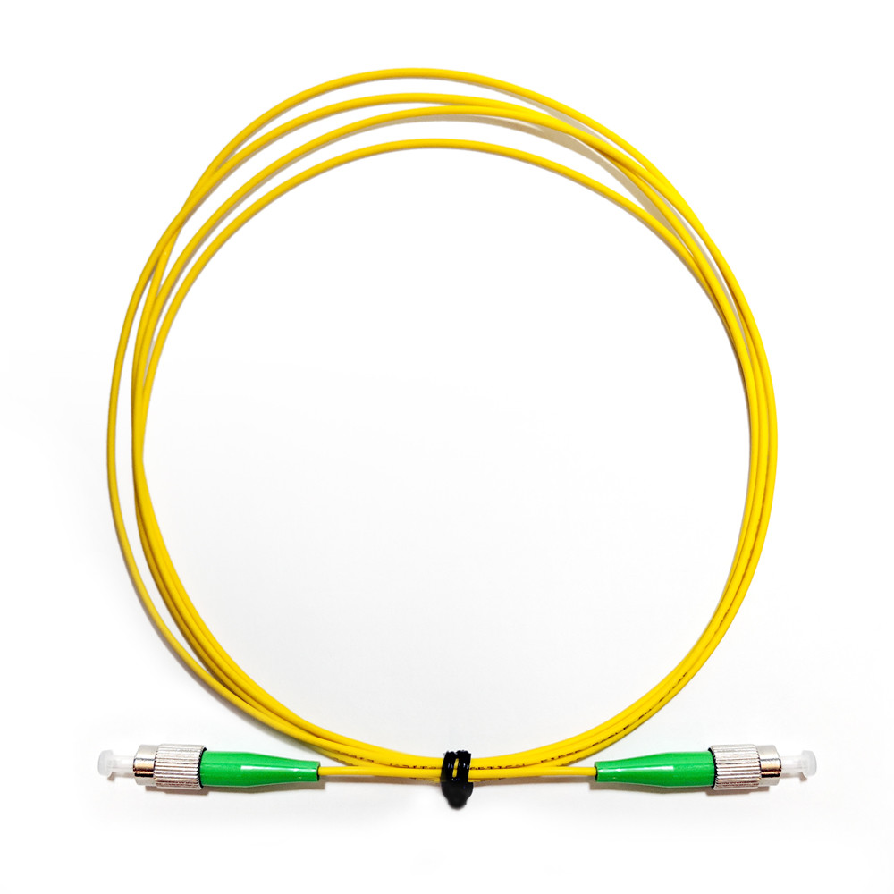 Fiber Optic Cable Patch Cord, Singlemode, Simplex FCAPC to FCAPC, 2M (6ft)
