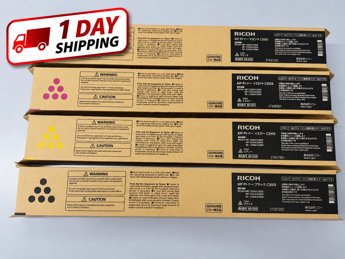 Ricoh RICOH IMAGIO MP Toner C3503 Domestic genuine product 4 -color set Japan