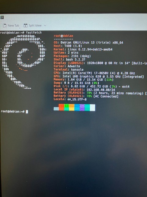 Lenovo ThinkPad T480 Libreboot i7-8650U 16GB 500GB NVMe Linux Privacy Laptop
