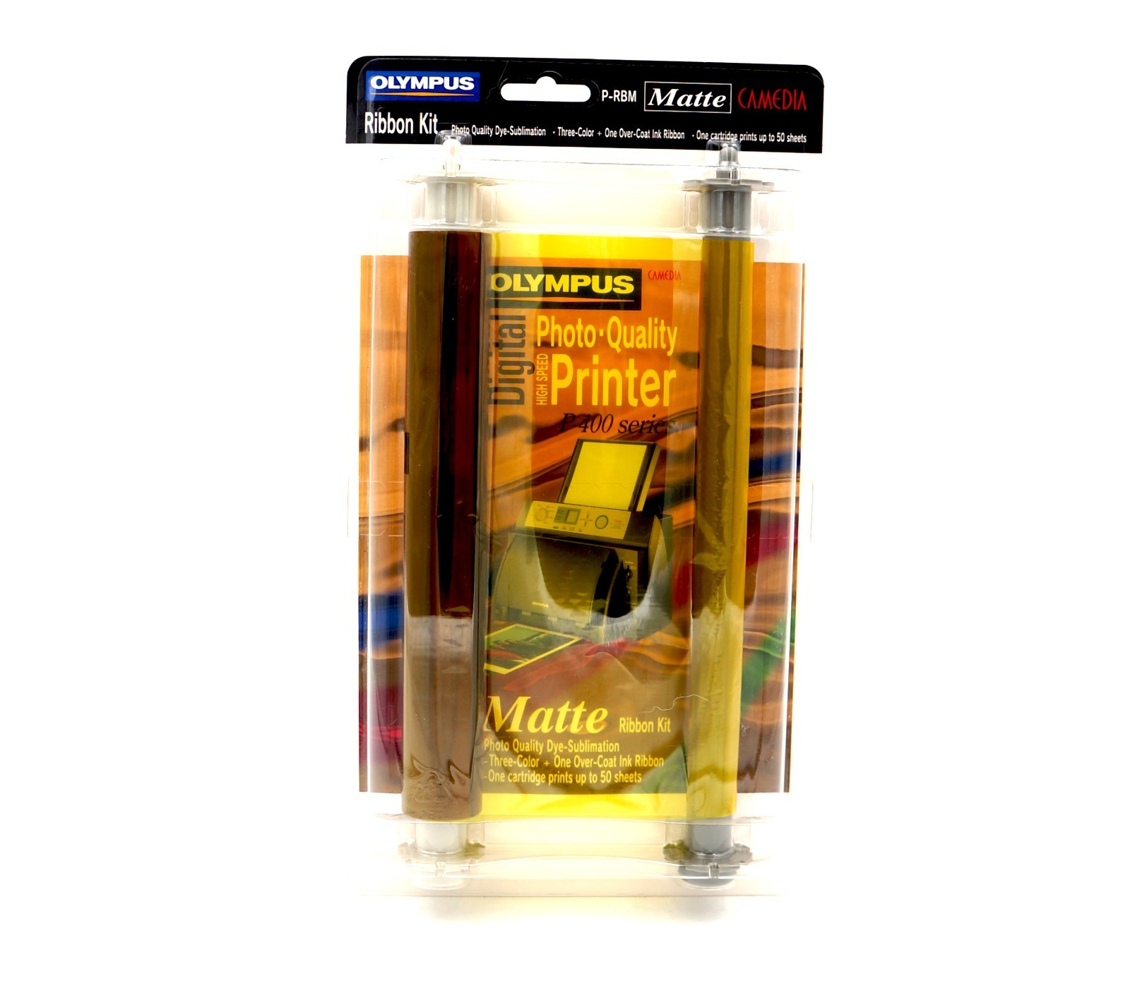 OLYMPUS P-400 Ribbon Kit Matte 200863 Print 50 Sheets P-RBM 10/03 Camedia Ink