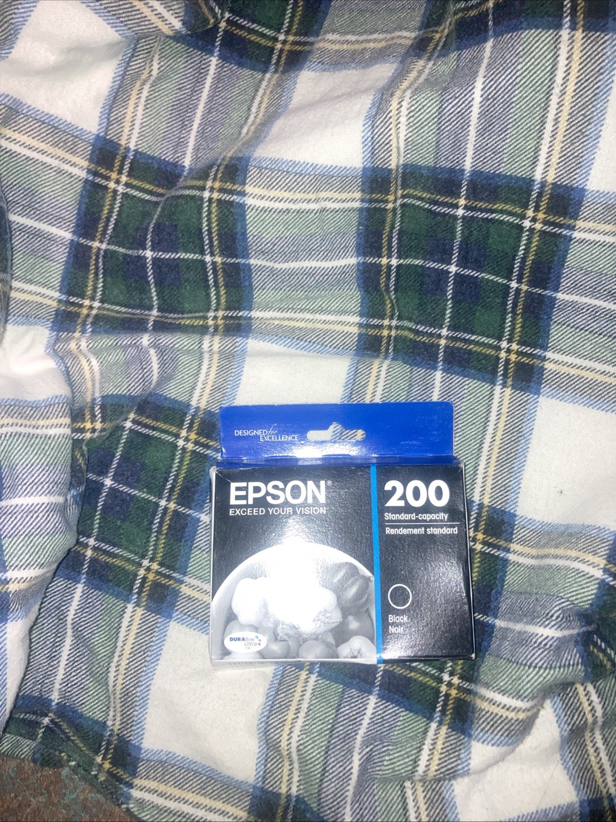 Epson 200 Genuine Black Ink Cartridge Expires 10/2023. SEALED!!! t200120