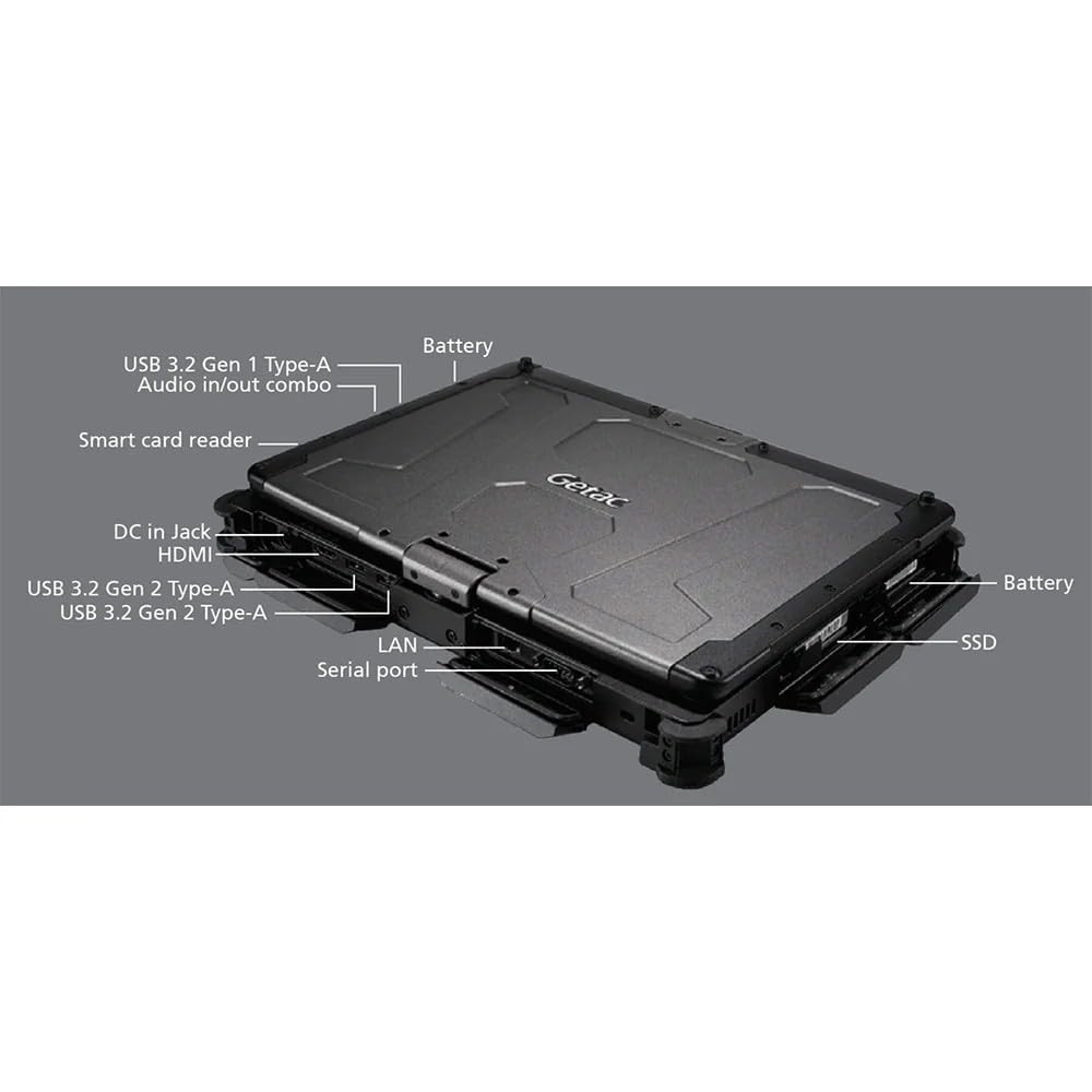 G GETAC V110 G6 RUGGED LAPTOP I5-10210U 1.60G 16GB 256GB DUAL BATTERY WIN 11P