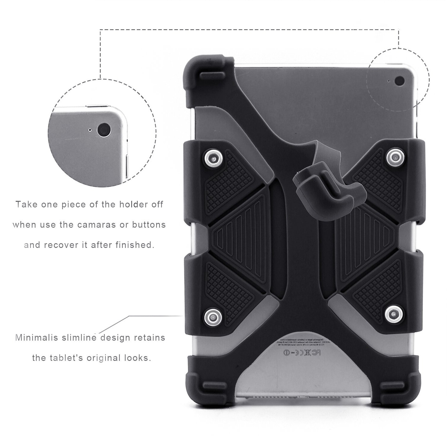 Universal Adjustable PU Leather Stand Case Cover For Android Tablet 10.1″ 7″ 8″