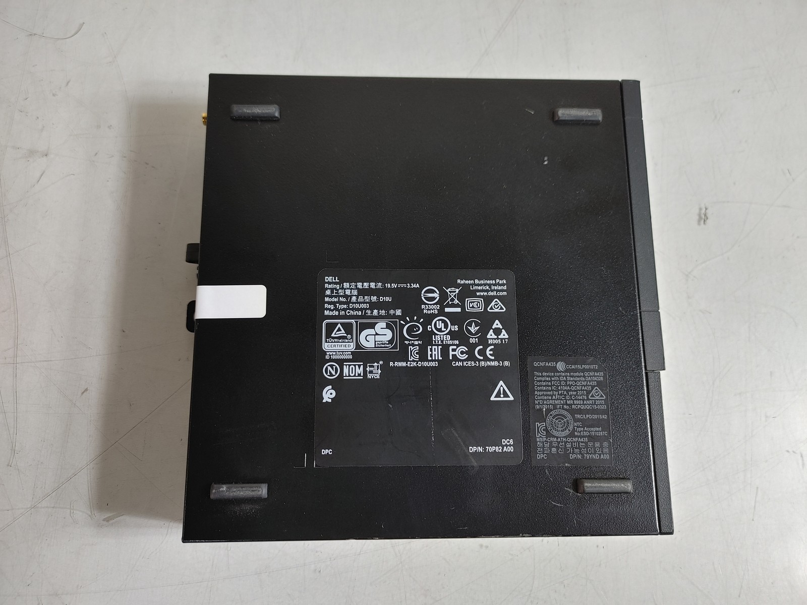 Dell OptiPlex 3060 Micro Core i3-8100T 3.10 GHz 8 GB DDR4 No HDD
