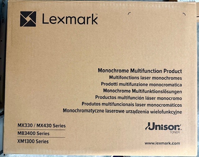 Lexmark MX331adn Laser All-In-One Copy/Print/Scan/Fax Monochrome Printer Sealed