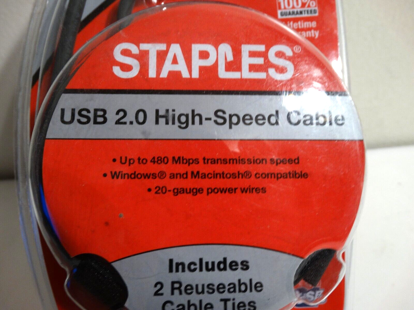 USB 2.0 High Speed 10′ Cable 24 K Gold Plated Contacts