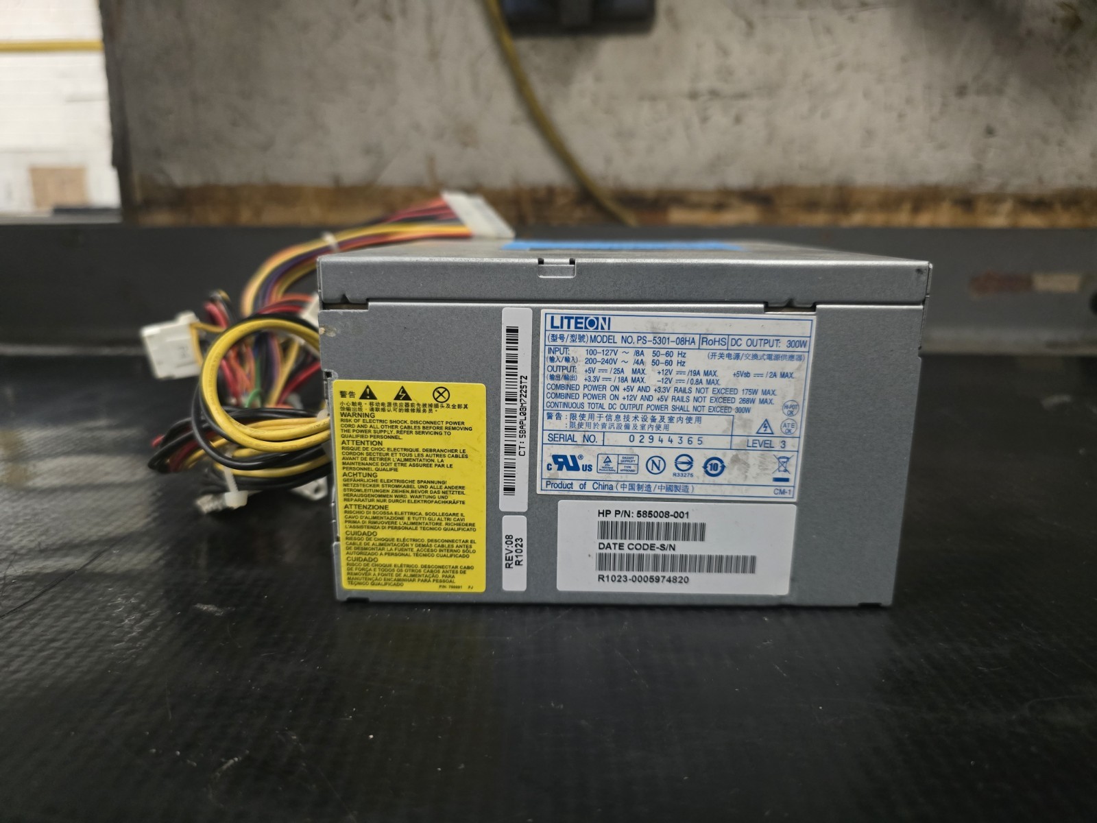 HP Pavilion 5188-2625 Liteon PS-5301-08HA 300W Power Supply