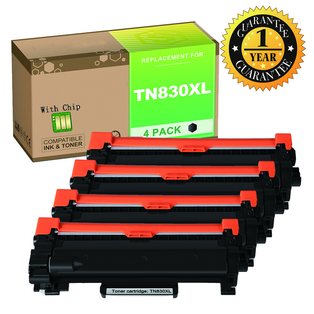 TN830 XL H-Yield Toner Cartridge for Brother HL-L2405W MFC-L2760DW L2820DW LOT