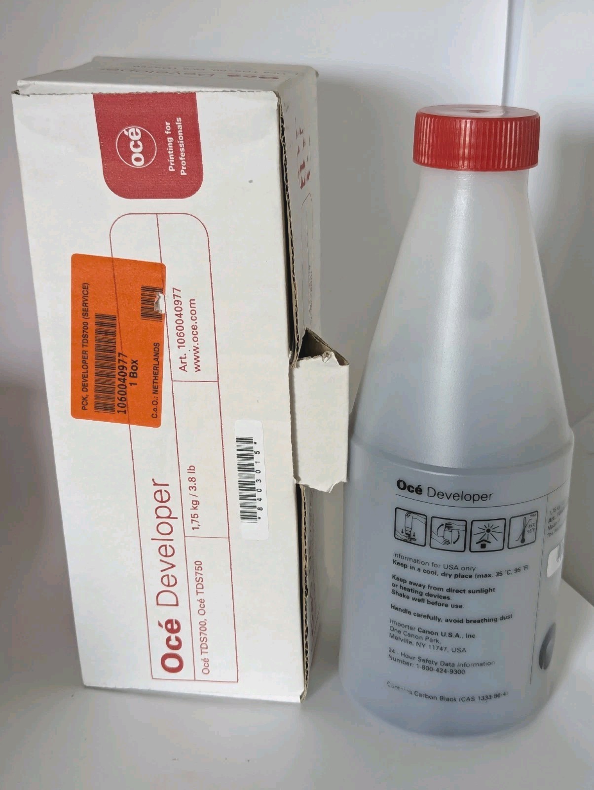 Genuine Océ Developer TDS700, TDS750 Art. 1060040977 Made in Netherlands 3.8lb