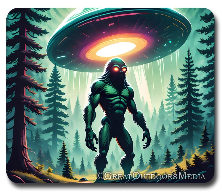 UFO Alien Abduction I Believe ~ Mousepad / PC Mouse Pad ~ Area 51 Gaming Gift