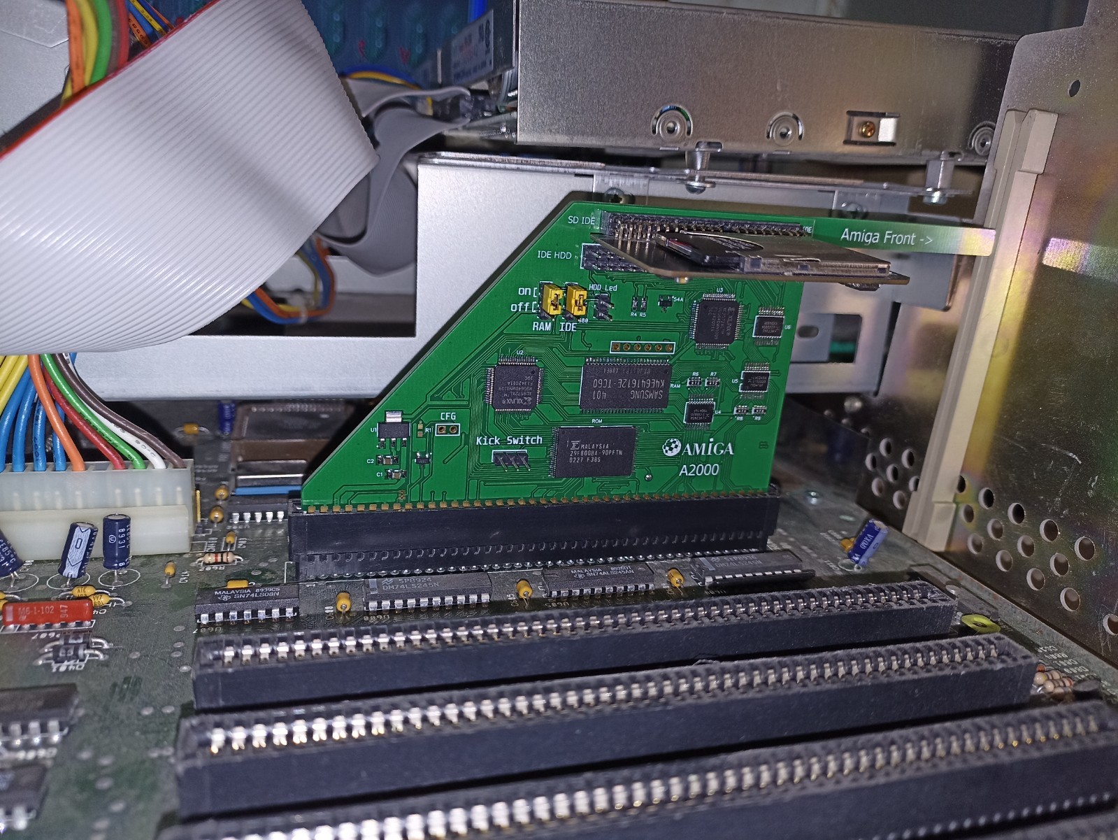 Amiga 2000 Fast RAM + IDE + Two Kickstart + IDE adapter and OS