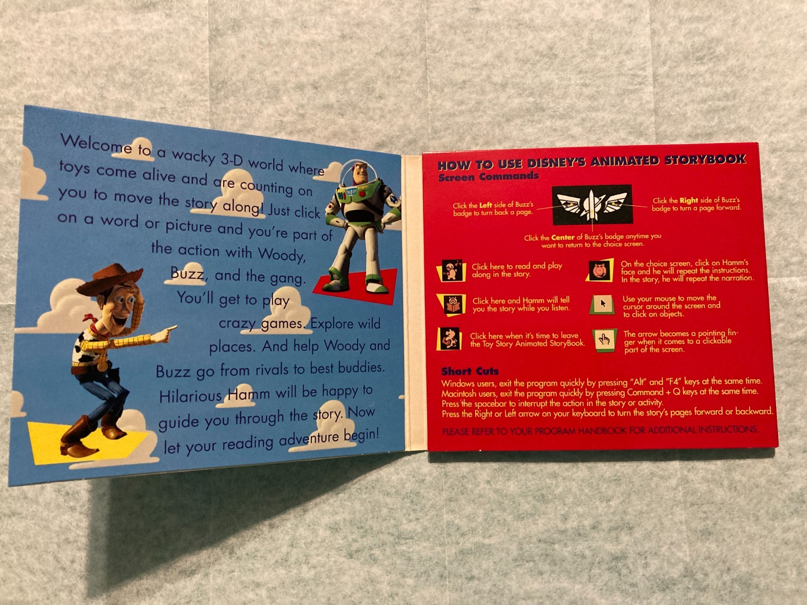Lot Of 2 Disney Animated Storybook Toy Story – Aladdin CD-ROMs Windows Or Mac
