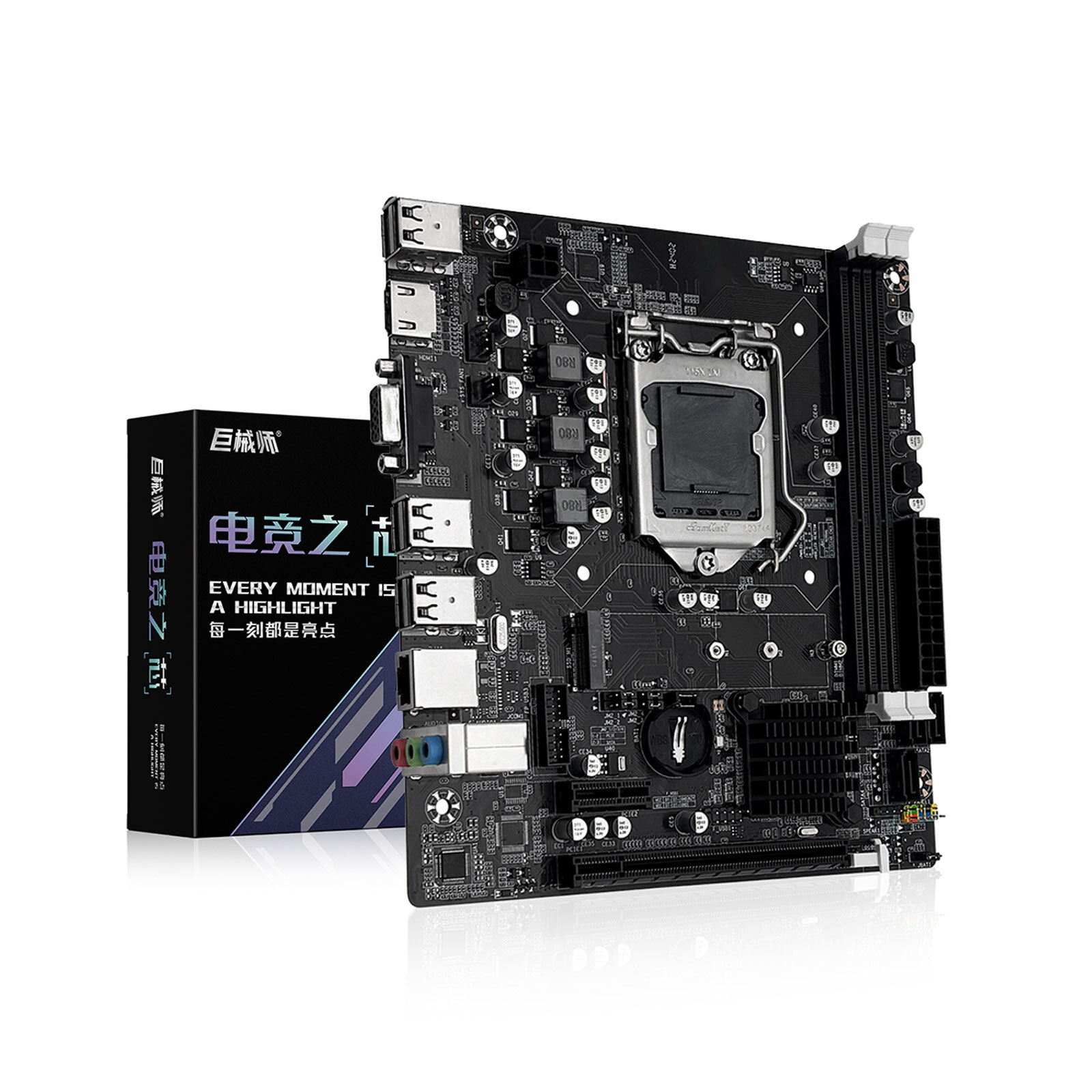 JUXIESHI H61C ITX Motherboard LGA 1155 DDR3, M.2 for Intel 2nd/3rd Gen CPUs