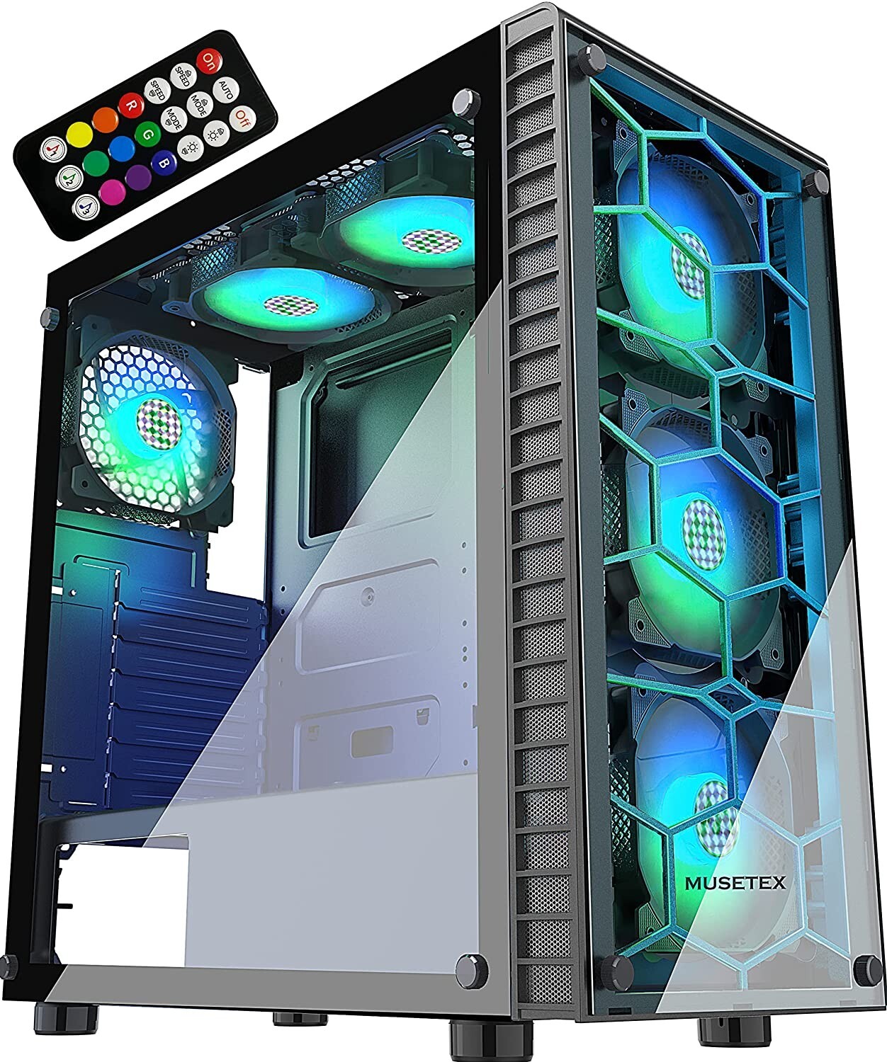 Gaming Computer Custom PC AMD Ryzen + Radeon RX 6600 + 32GB RAM + 1TB SSD RGB