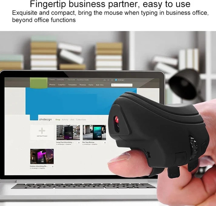 Finger Mouse 2.4GHz Wireless Handheld Trackball – Ergonomic, Easy to Use