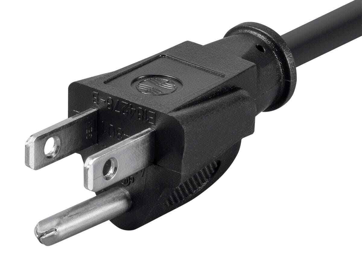 3ft UL Power Cord E322424 3x18AWG (0.824mm), 300V, 3-Prong VW-1, 105c, 3ft