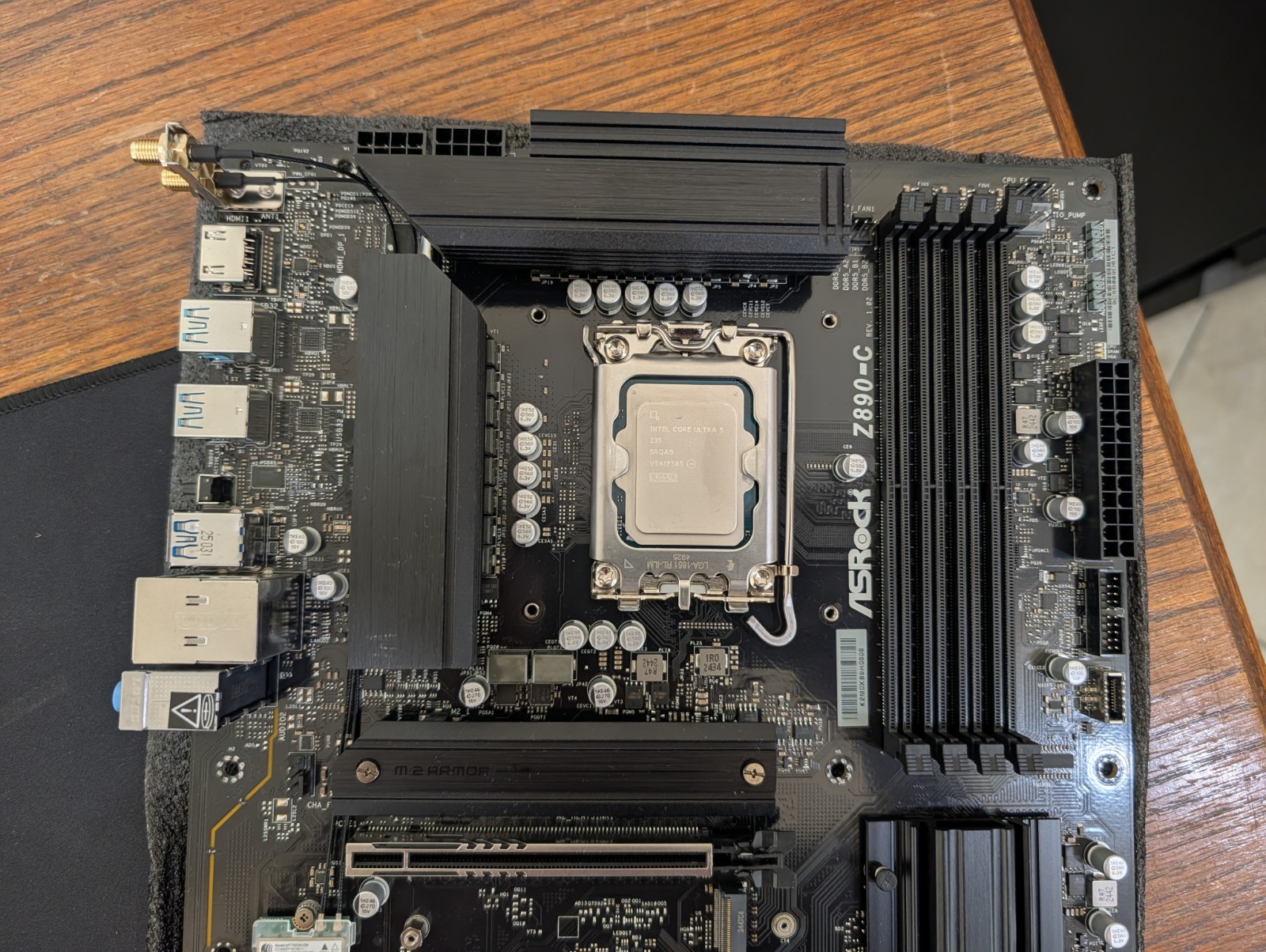 ASRock Z890-C LGA 1851 Motherboard + Intel Core Ultra 5 235 CPU Processor Combo