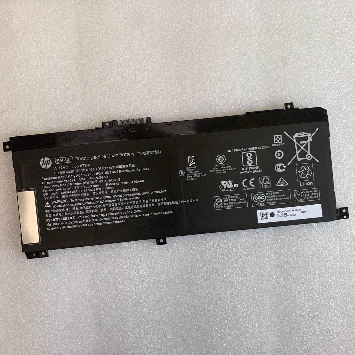 Genuine SA04XL Battery For HP ENVY X360 15-DR/15-DS/15T-DR/15Z-DS/15M-DR Series