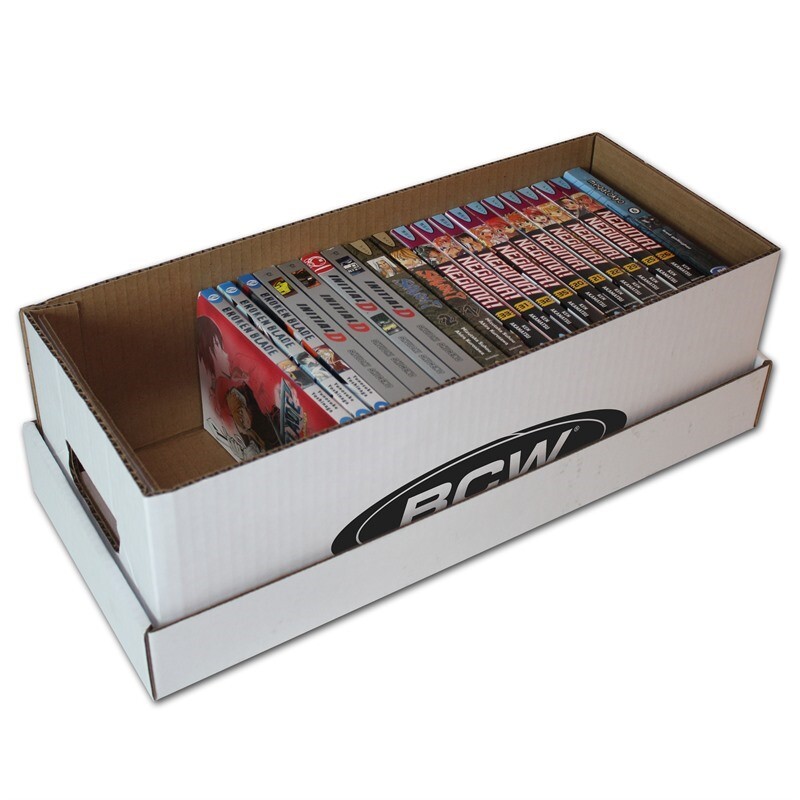 BCW Media Storage Box For Holds DVD Video Games PS XBOX Manga Durable Cardboard