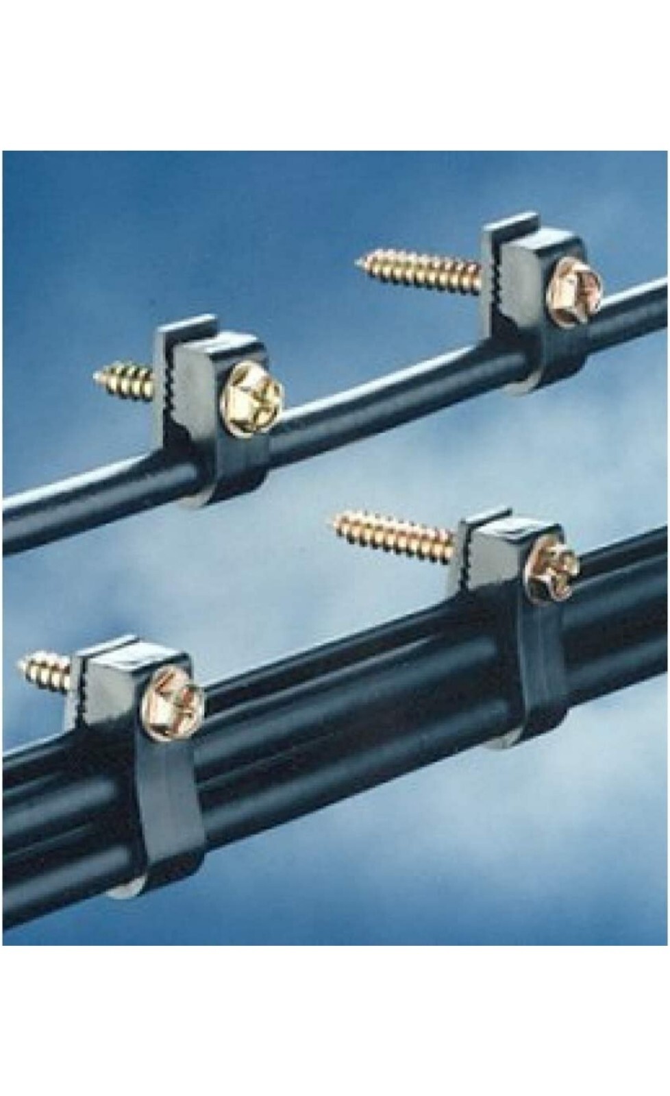 Single Cable Clips – Black 100 Count