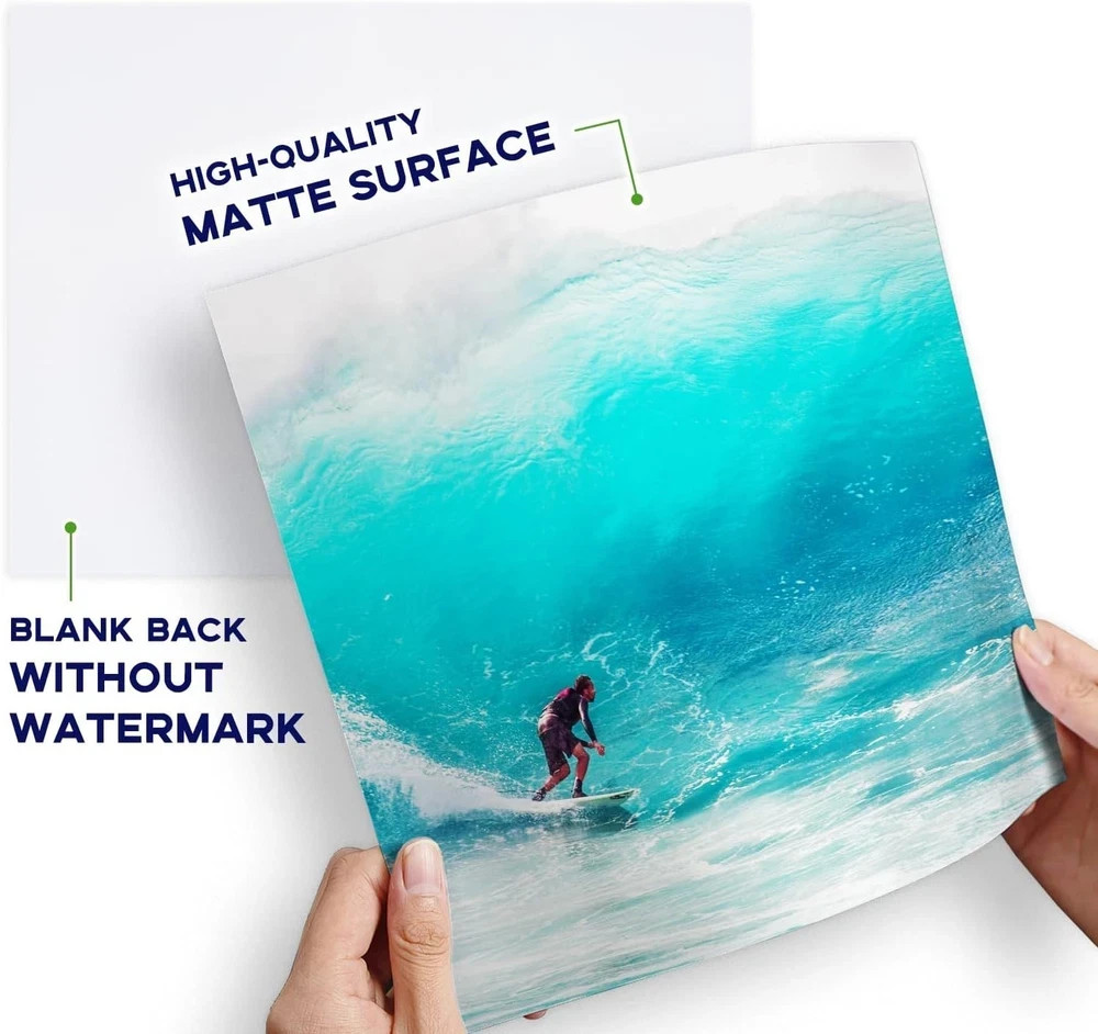 Matte Photo Paper 4×6, 200 GSM/54LB Inkjet Photo Paper for Printer 100 Sheets…