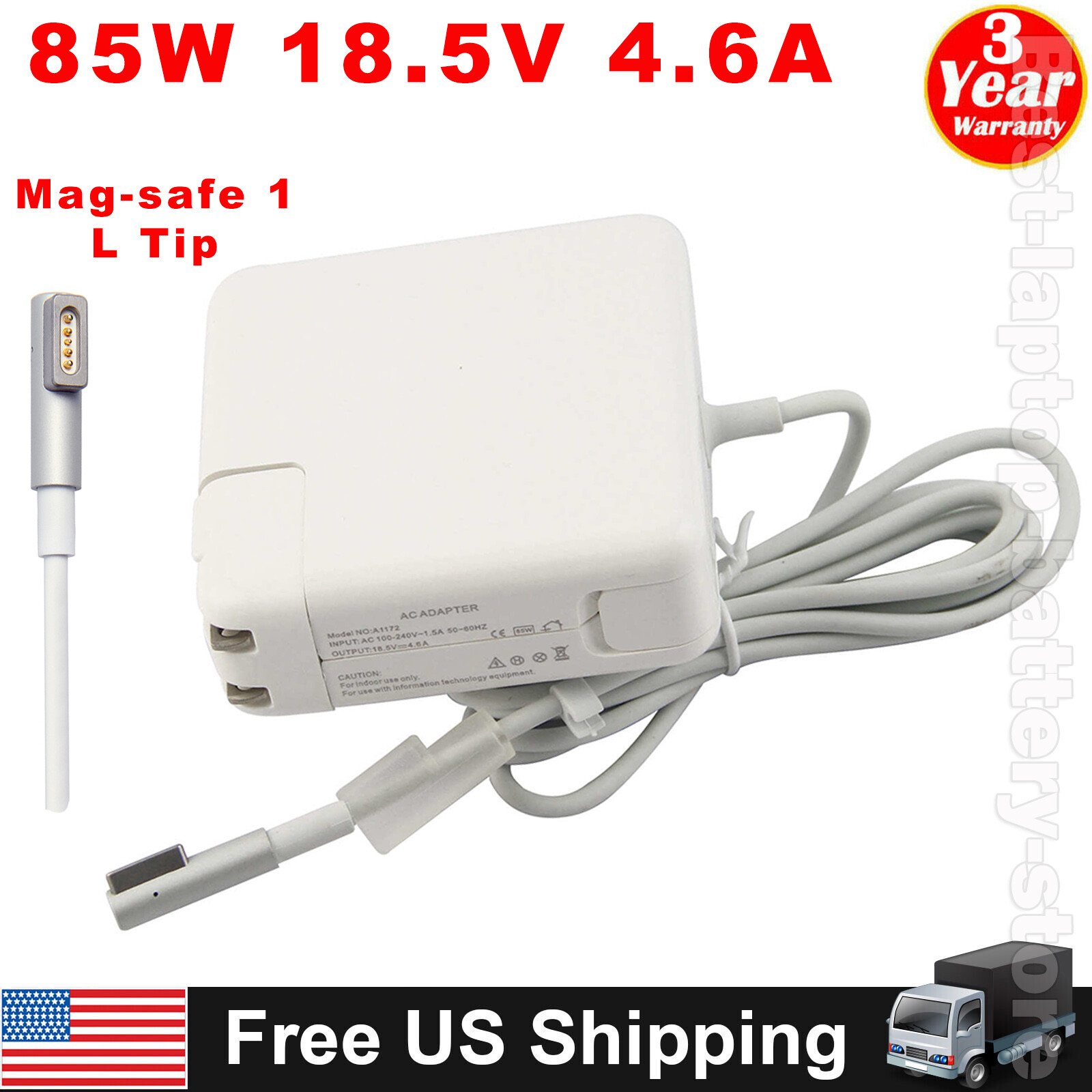 85W AC Power Adapter Charger for Apple Macbook Pro 15″ 17″ A1286 2008-2012 L-tip