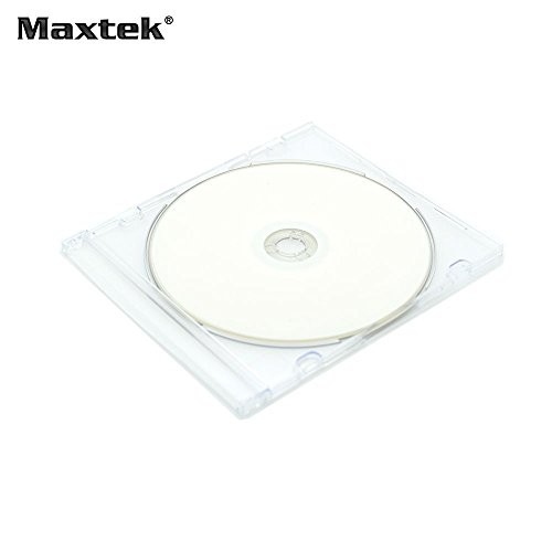 Ultra Thin 5.2mm Slim Clear CD Jewel Case with Built in Frost Clear Tray, 100