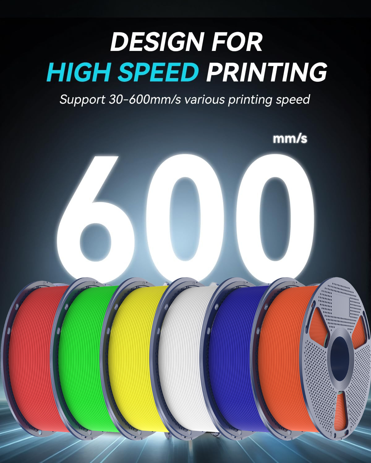 5/10KG SUNLU High Speed Matte PETG 3D Filament 1.75mm 30mm/s-600mm/s Print Range