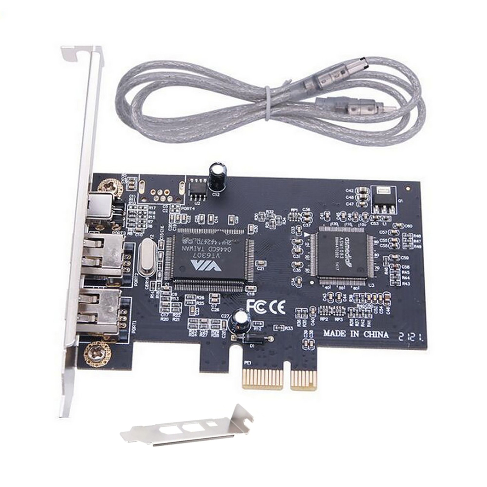 3 Ports PCI Express 1X to External IEEE 1394 Firewire Expansion Card Accessories