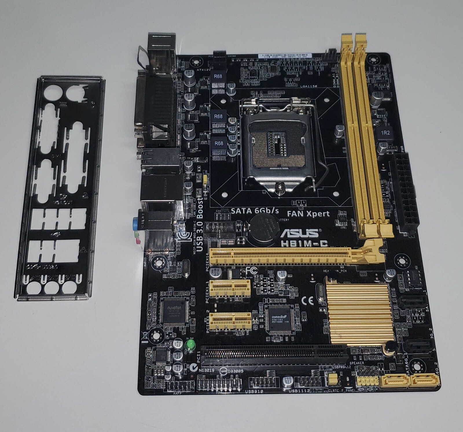 Asus H81M-C MicroATX Motherboard Intel LGA1150 I/O Shield