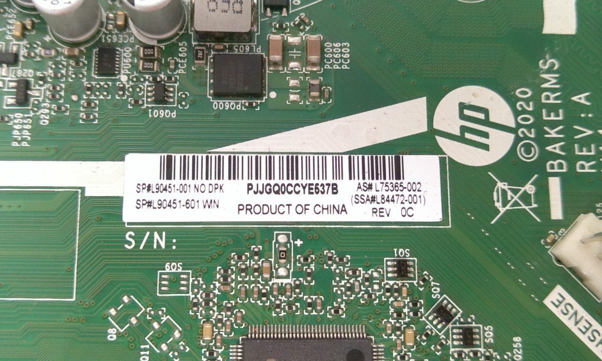 HP BAKERMS L75365-002 Motherboard