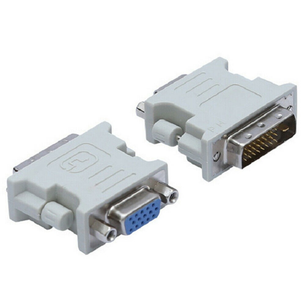 DVI 24+1 To VGA Adapter for PC Laptop (Gold)