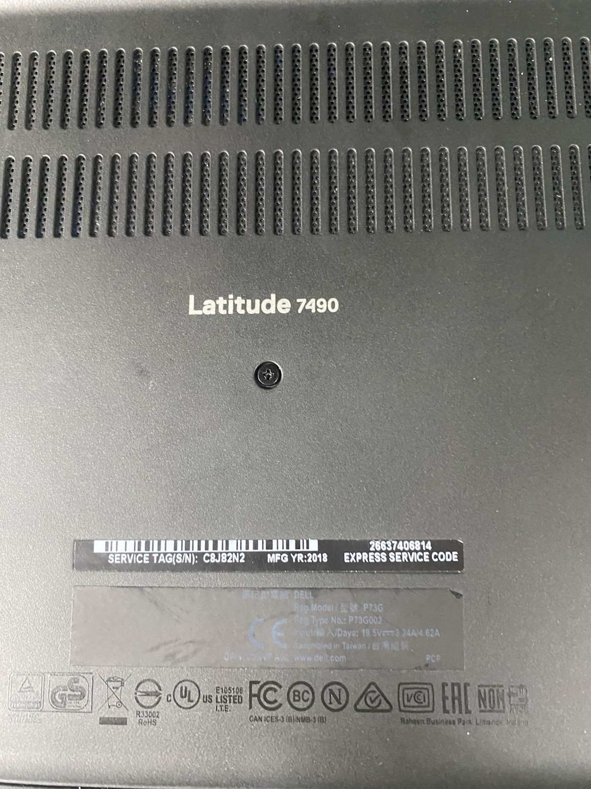 Dell Latitude 7490 256GB SSD Intel i5-8350U 1.70GHz 8GB RAM *BAD SCREEN* Win. 11