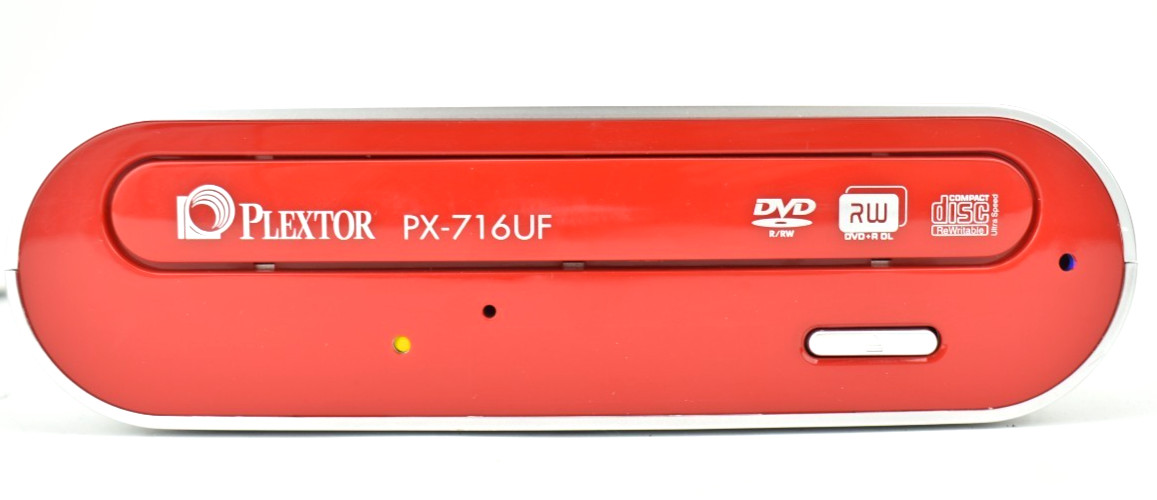 Plextor PX-716UF External DVD/CD Rewritable Drive 16x DVD+R DL USB 2.0 FireWire