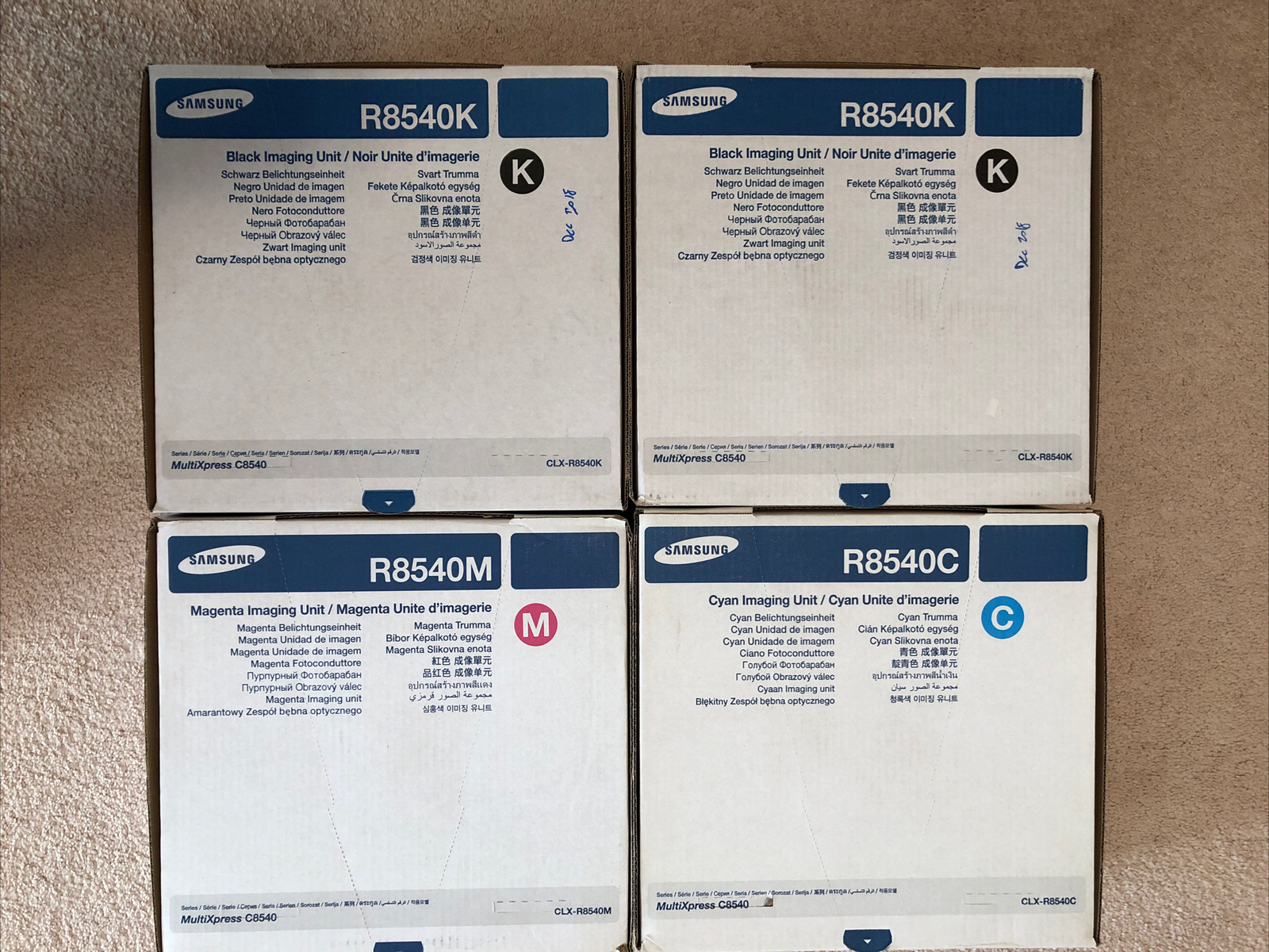  4-New GENUINE SAMSUNG CLX-8540 Imaging Units CLX-R8540 new