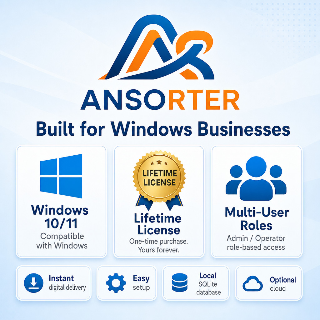 Easy to Use Warehouse Inventory Management Software for Windows – Stock In/Out