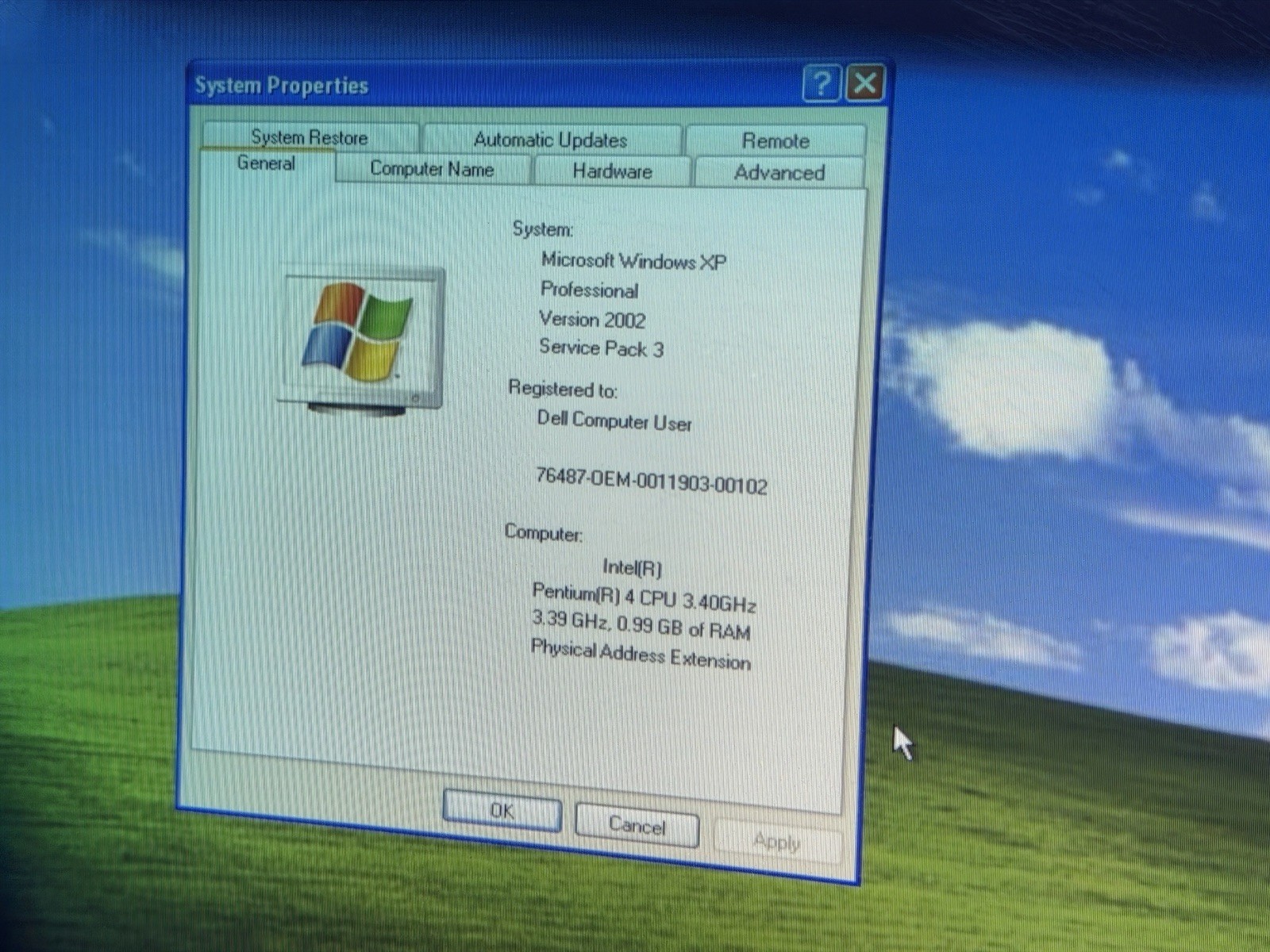 Dell Optiplex GX280 SFF Desktop Win XP, Pentium 4 3.4, 60gb, Floppy, CDRW Serial