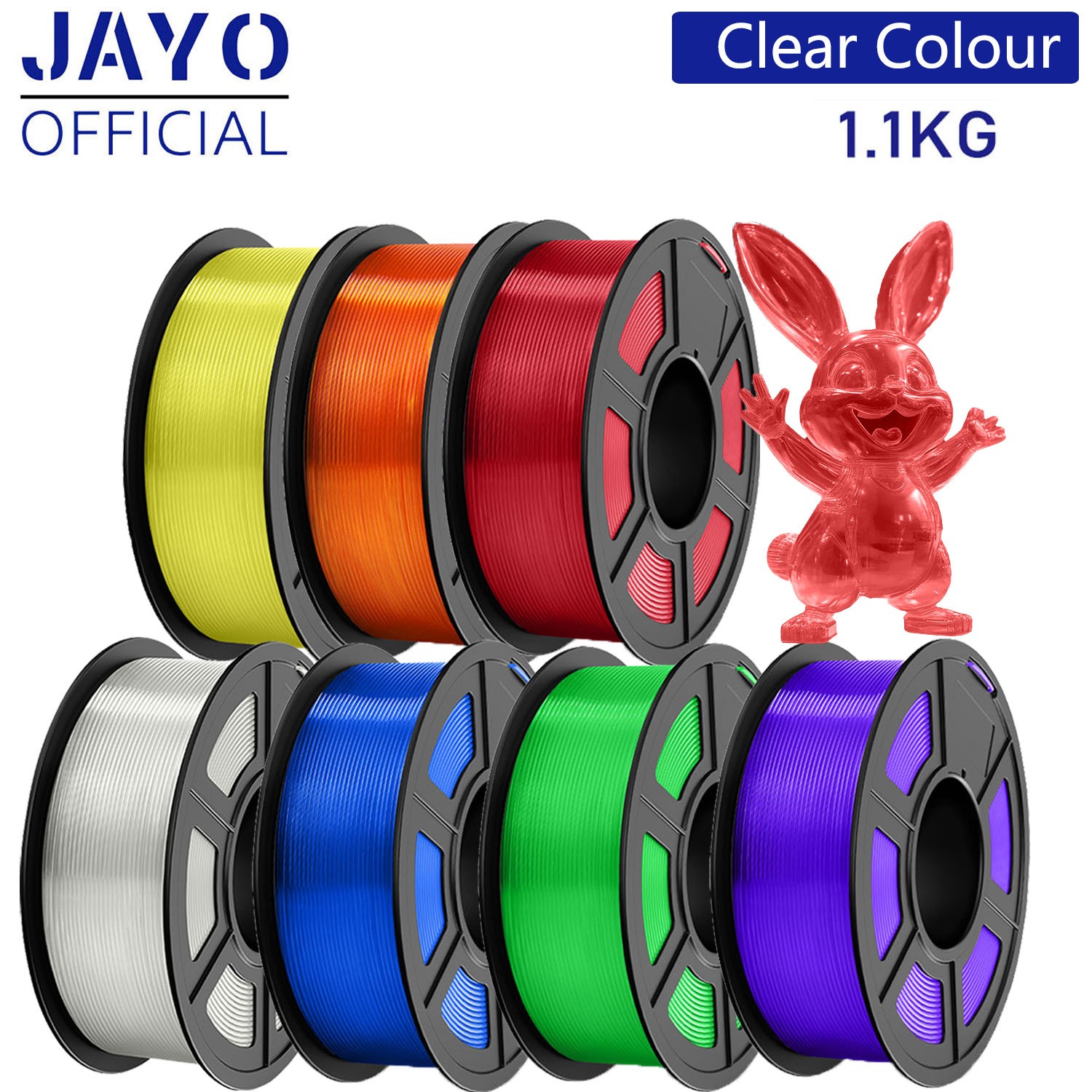 BUY 10 PAY 6🎁JAYO 1.1KG PLA Matte PLA+ SILK PETG 3D Printer Filament 1.75mm ABS
