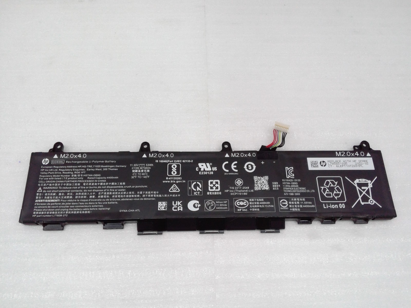 53Wh OEM HP CC03XL Laptop Battery Compatible with HP EliteBook 840 G7