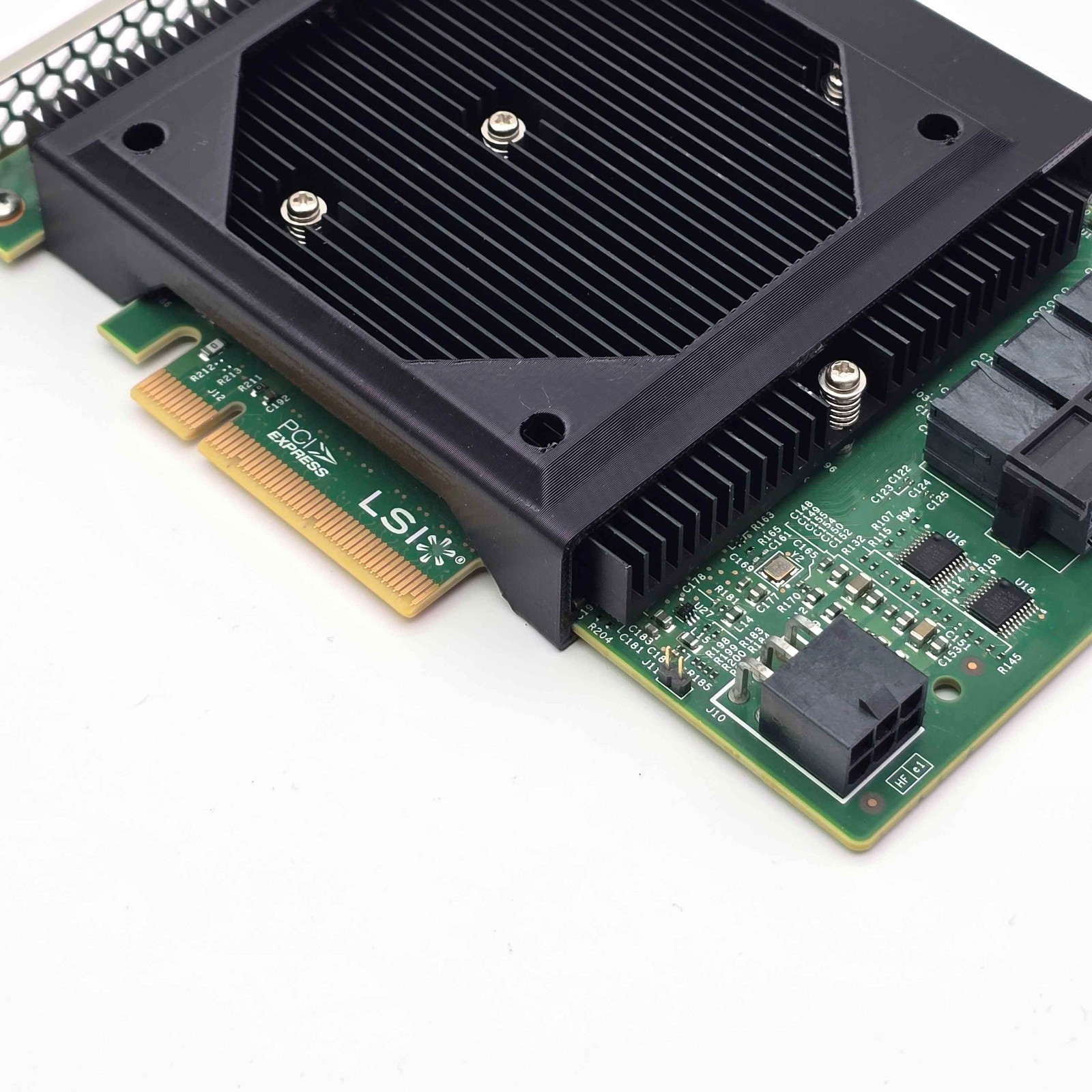 LSI 9300-16i SAS HBA 80/90/92mm Noctua Fan Mount Cooling Shroud Cooler Kit