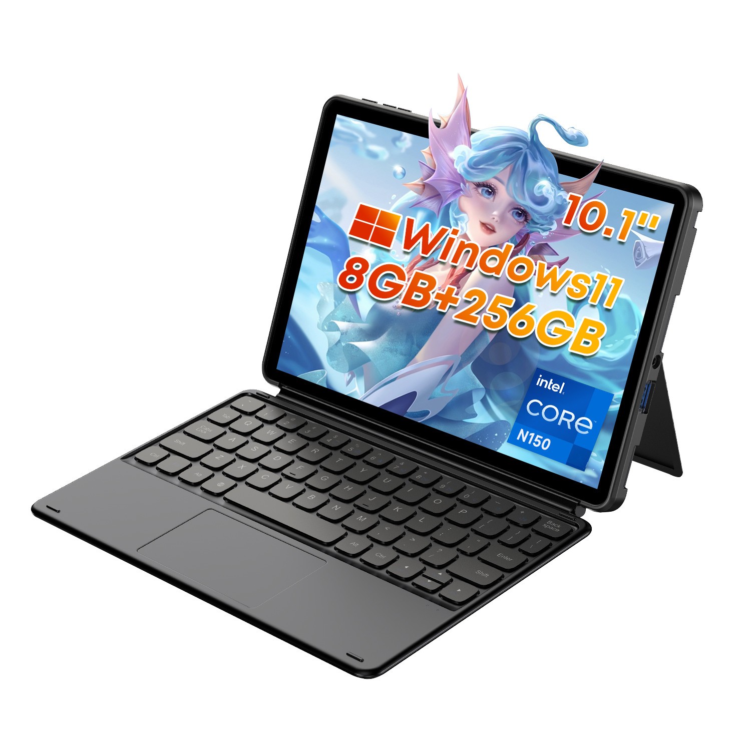 CHUWI Hi10X1 10.1″ Windows Tablet Intel N150 8GB RAM 256GB SSD 2-in-1 Laptop