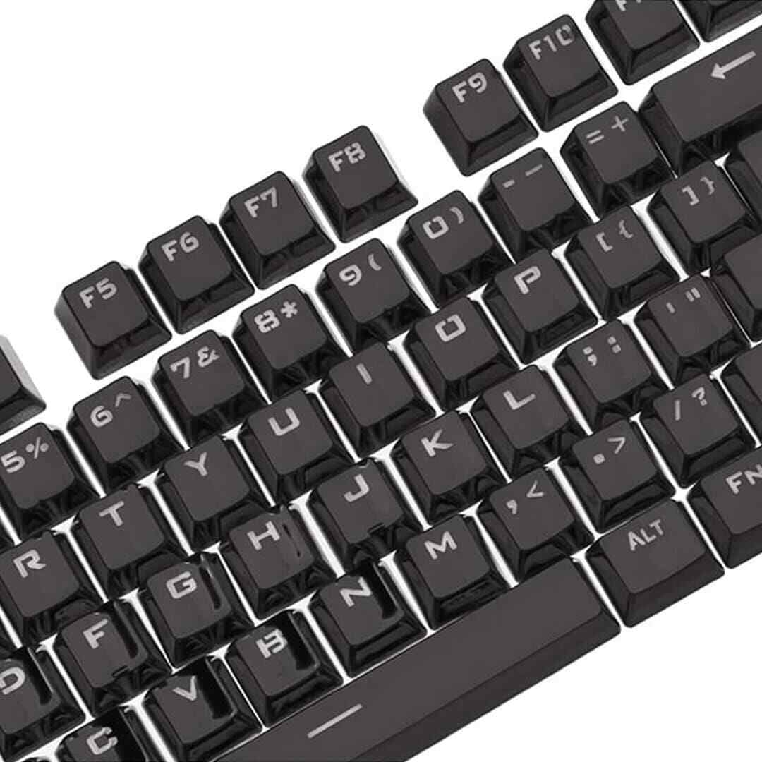 OEM Electroplated Metallic Black Keycaps