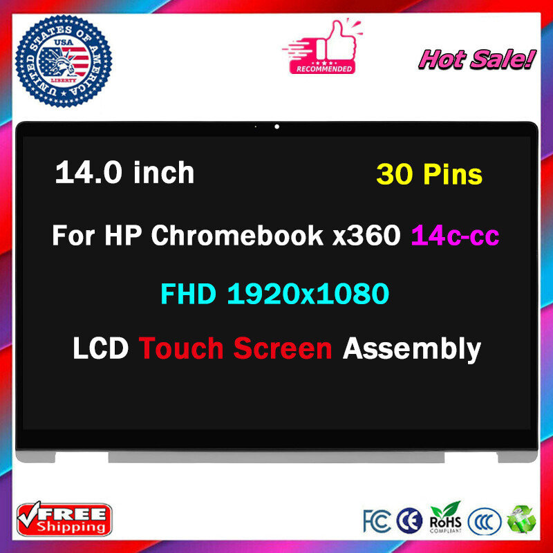 LCD Touch Screen Digitizer Assembly 14.0″ for HP Chromebook x360 14c-cc0013dx