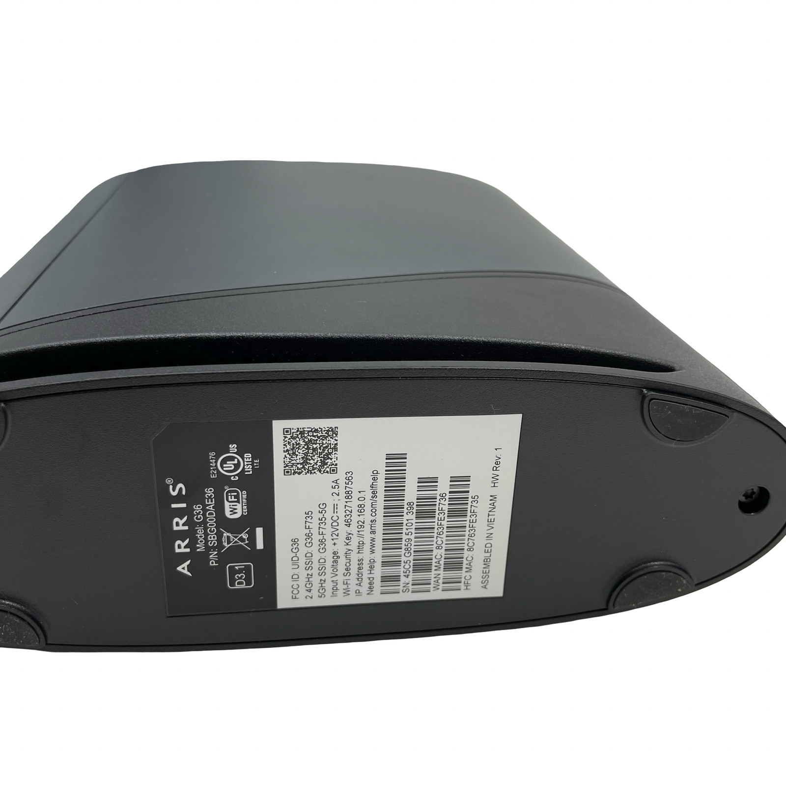 ARRIS SURFboard G36 DOCSIS 3.1 Wi-Fi 6 Cable Modem #U5432 (VH)