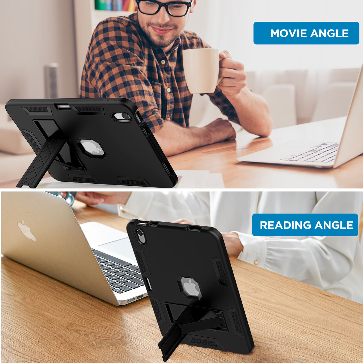 For Apple iPad (A16) Case 11inch 2025 Heavy Duty Shockproof Military Stand Cover