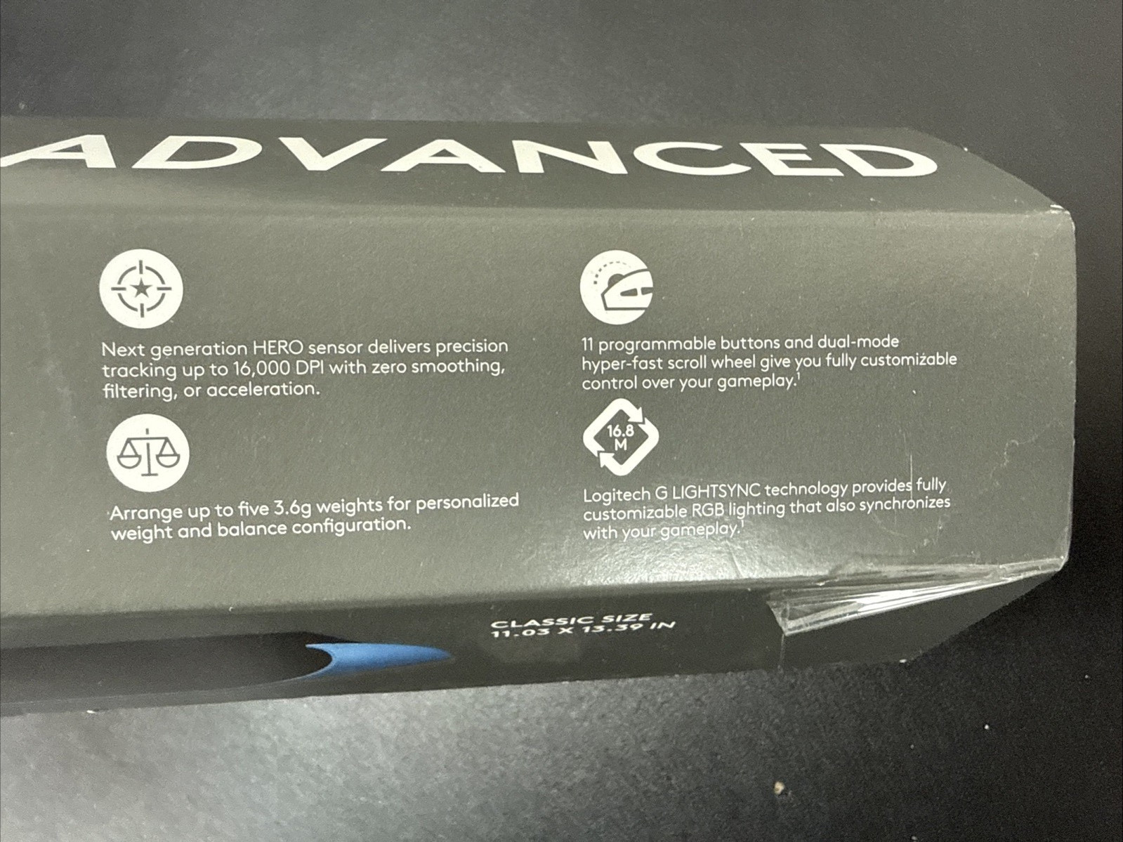 Logitech G502 HERO Gaming Mouse + G240 Mouse Pad High Performance