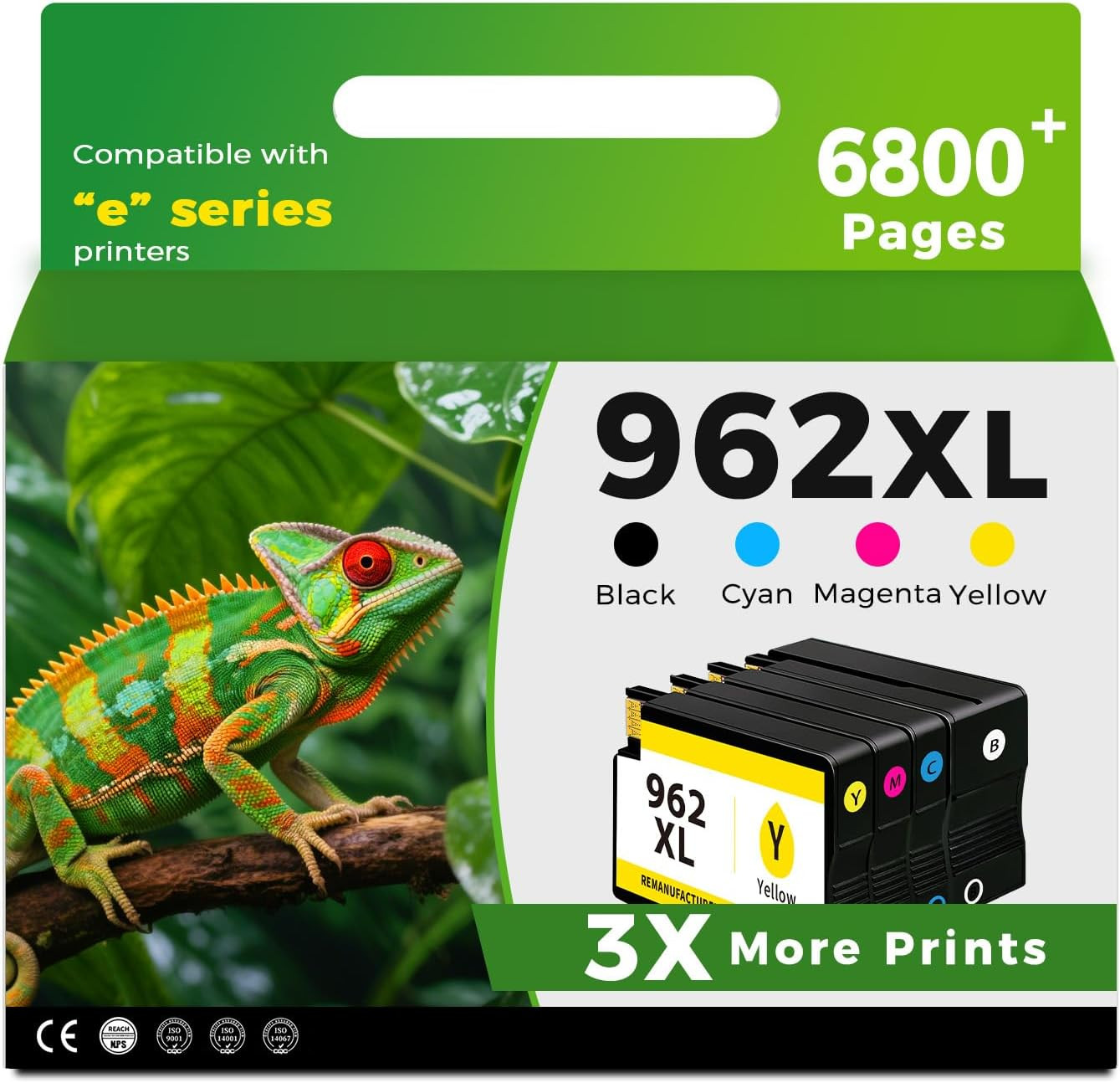 962XL Ink Cartridge 4 Combo Pack for HP OfficeJet Pro 9015e 9018e 9025e 9010…